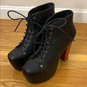 Jeffrey Campbell lita leather booties